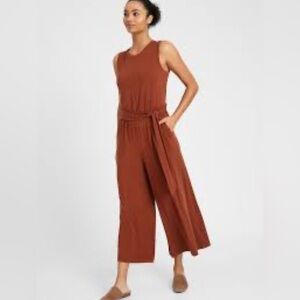 Banana Republic Sleeveless Jumpsuit with Wide-Leg Silhouette